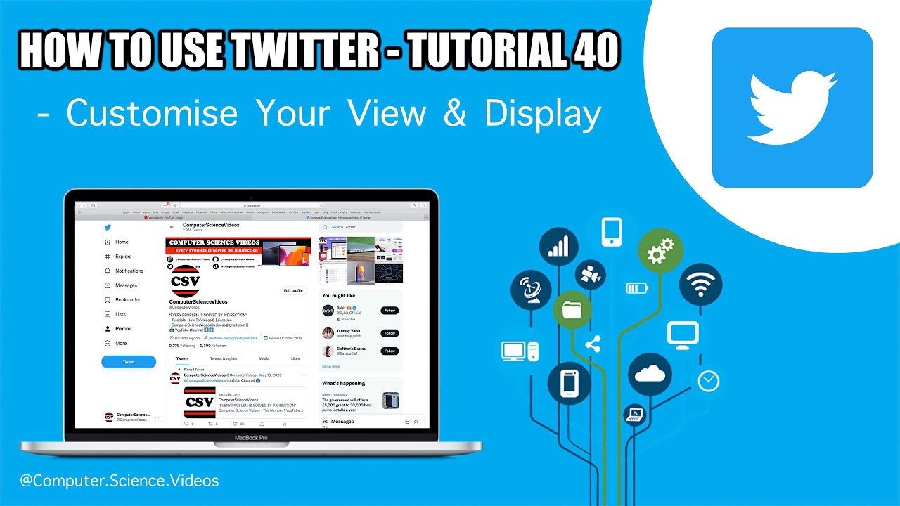 How to USE Twitter on a Computer - Customise Your View & Display | Tutorial 40