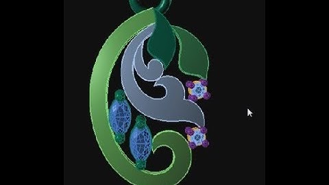 beautiful  pendent in rhino cad matrix gem vision jewelry cad design beginners 14 11 17