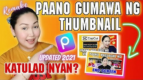 PAANO GUMAWA NG THUMBNAIL SA YOUTUBE