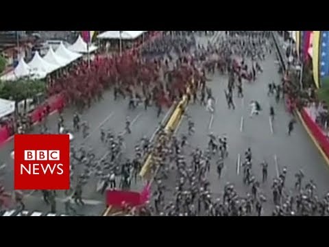 Venezuela &#039;drone attack&#039;: Soldiers seen running - BBC News