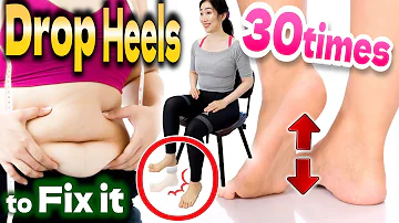 Drop Heels 30 times on Chair within 5 min After Eating to Prevent Blood Sugar Spikes and Lose Weight