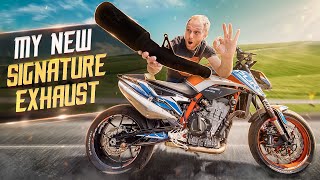 Hand made titanium exhaust & sound check | KTM 390 DUKE | 890 DUKE | 1290 SUPER DUKE |RokONVLOG #124