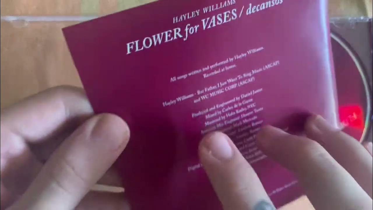Hayley Williams Flowers for Vases / Descansos cd unboxing YouTube