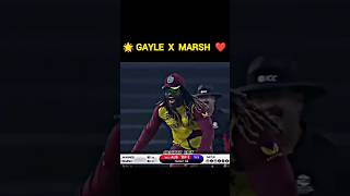 Gayle Take Wicket & Hugg Marsh ❤️❤️ match reaction #viral #cricket #trending #shorts screenshot 4