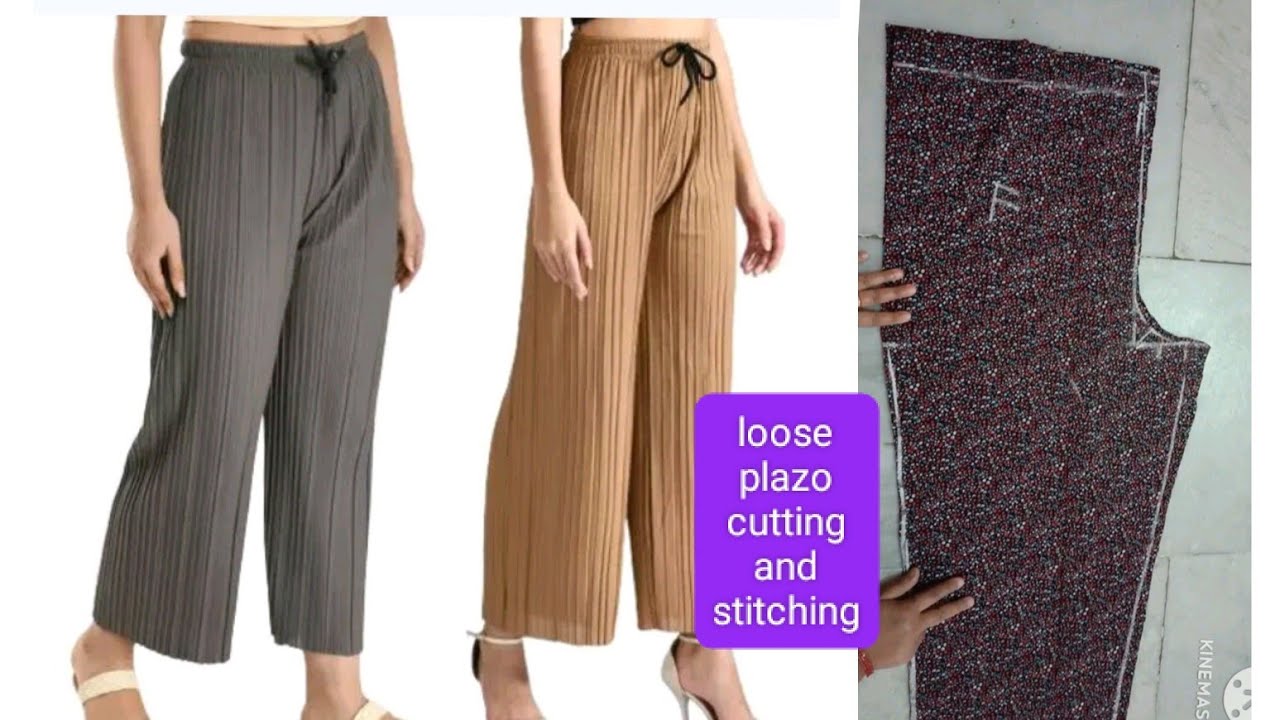 नए लोग शुरू से सीखें पलाज़ो की Cutting and Stitching/ Palazzo Cutting