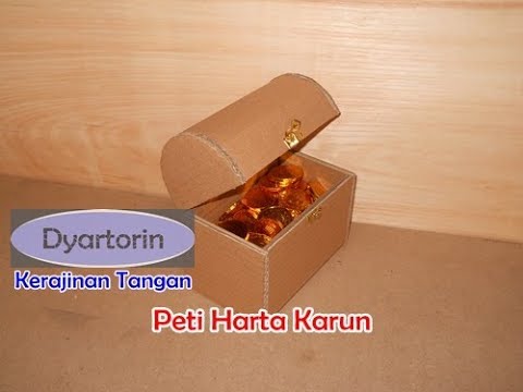 Cara Membuat Kotak Peti Harta Karun dari Kardus