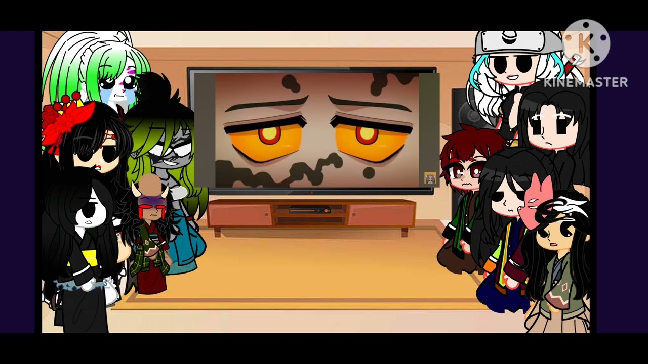 kny gache Club tanjiro x harem react to kny