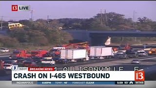 465 crash slows rush hour traffic