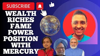 10 POWERFUL INDICATIONS of Massive 'WEALTH' using MERCURY in a Horoscope #money#wealth#status#budh