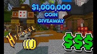 1Mil Coin Giveaway To Cosmibear Famus Youtuber Hypixel Skyblock