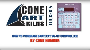How to Program Bartlett V6 CF Controller By Cone Number of Cone Art Kiln