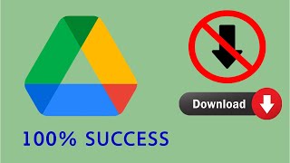 How to stop\/restrict to download videos in google drive for others.