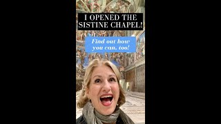 I OPENED THE SISTINE CHAPEL! Find out how you can too! AMAZING VATICAN TOUR!