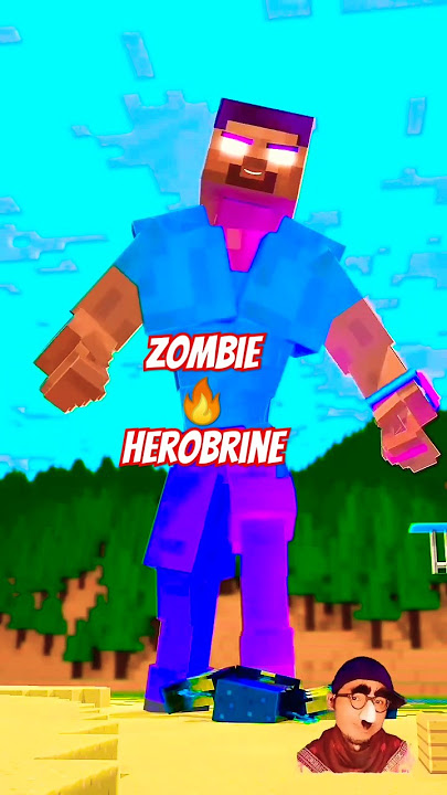 Jam Transformasi Haha dari Kecil menjadi Herobrine Besar dan Berotot #minecraft #shorts #herobrine