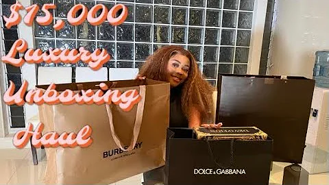 $15000 LUXURY UNBOXING HAUL//LOUBOUTIN/DOLCE&GABBANA/BURBERRY/JACQUEMUS||🛍 #unboxing #luxury