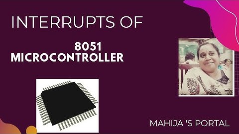 INTERRUPTS OF 8051 MICROCONTROLLER