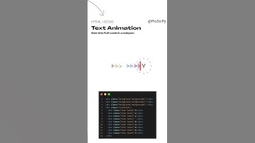 Text Animation using html and css | @AIWithShuaib
