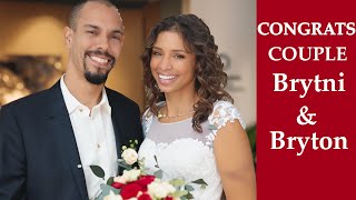 Did Brytni Sarpy secretly marry to Y&R star Bryton James?