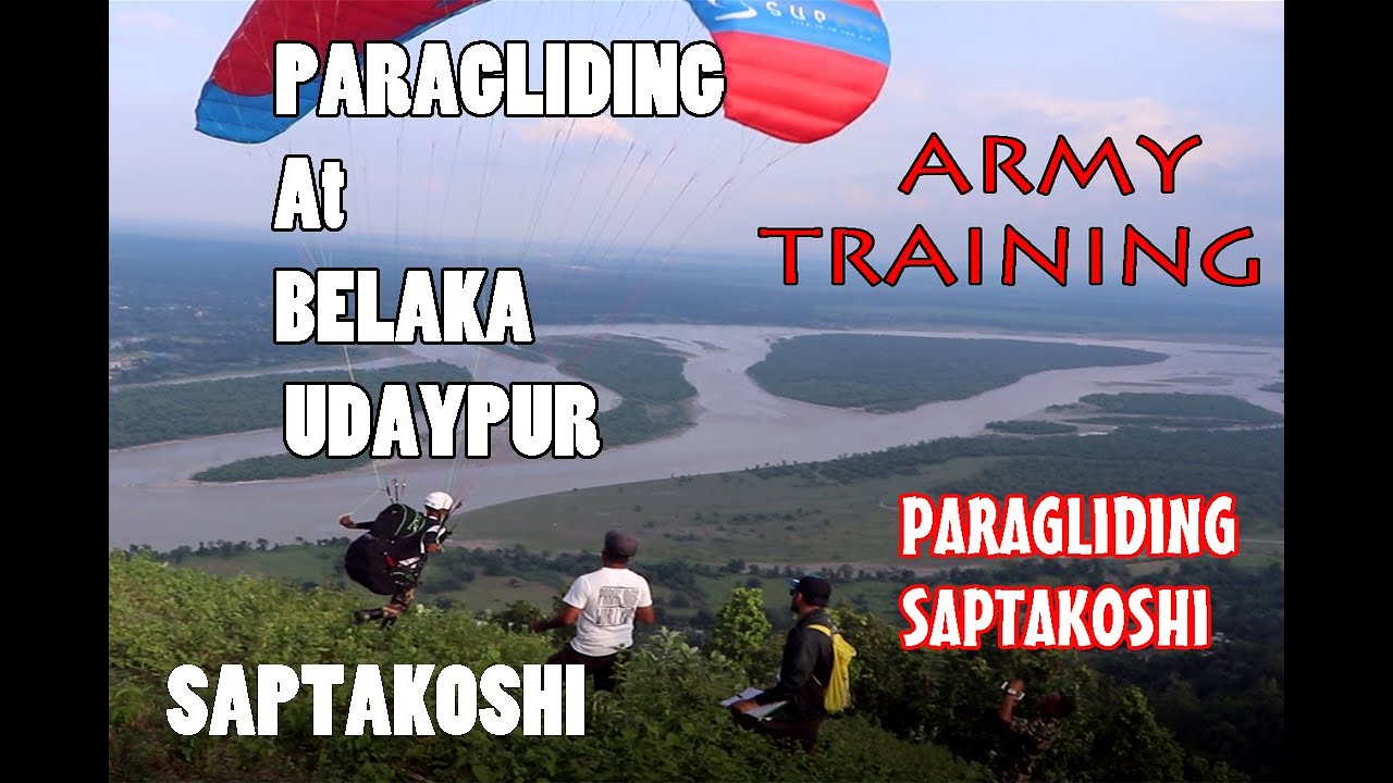 My Paragliding at Belaka l Nepal Army Training l Sapta Koshi l  East Nepal  l Dharan l Awesome video