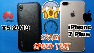 Huawei Y5 2019 vs iPhone 7 Plus Speed Test - Crazy Speed Test - Unexpected Results screenshot 5