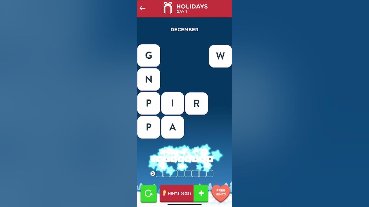 Wordbrain 2 Holiday Event 2020 [Day 1] Wordbrain 2 Answers YouTube