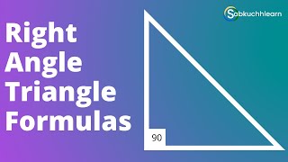 Right Angle Triangle Formulas - Area of Right-Angle Triangle Perimeter and Semi perimeter