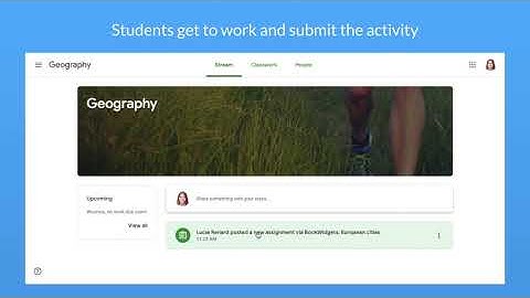 BookWidgets - Google Classroom Integration