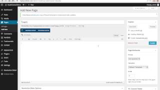 SouthCentral WordPress Theme - Create Pages & Setup the Menu