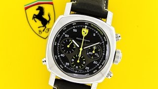 Check out this rattrapante ferrari watch by panerai
http://lovejoynaples.com scuderia men's
