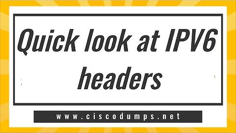 【ThinkMo】Quick look at IPV6 headers#Cisco #CCNA #CCNP #CCIE #network