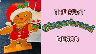 GINGERBREAD CHRISTMAS DECOR | AT HOME GINGERBREAD DECOR | HOBBY LOBBY GINGERBREAD DECOR