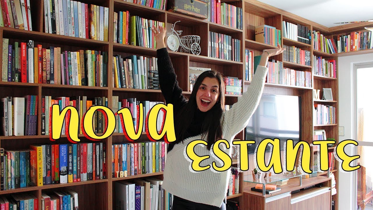 MINHA ESTANTE NOVA: MONTAGEM, PROJETO, COMO FICOU (ANTES DA ORGANIZAÇÃO)