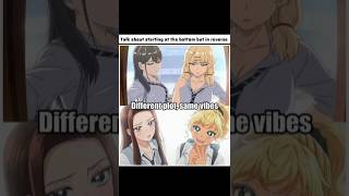 Two completely different anime genres sharing the exact same character design archetypes. 😆
