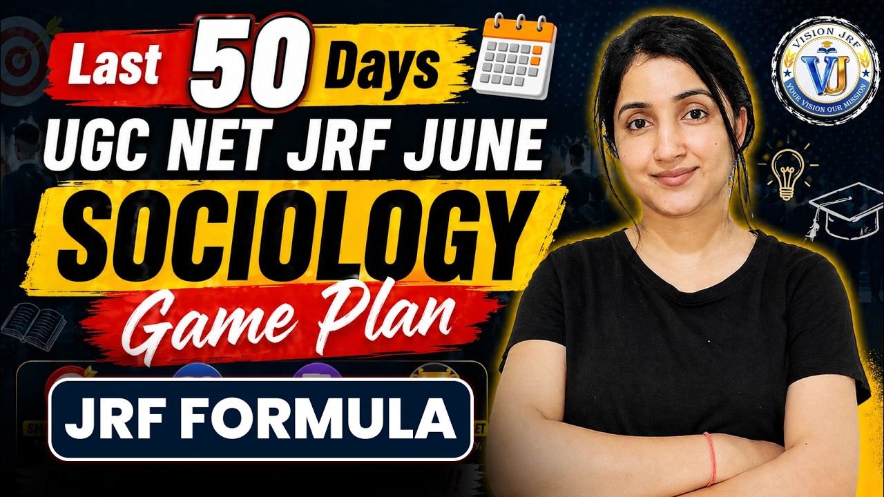 UGC NET/JRF Sociology 50 Days Plan | NET Sociology Paper 2 Strategy ...