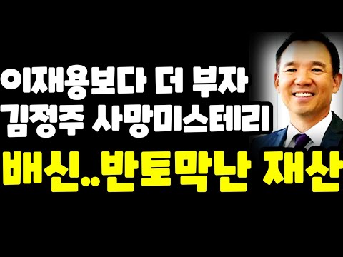   재벌 넥슨 김정주 향년 54세 별세 배신 반토막난 재산 뭐가 그를 사지로 김성주 고개 못들 언행 어아어마한 기부 사후에도