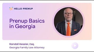 Prenup Basics in Georgia