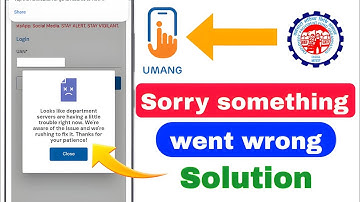 umang app not working | Looks like department servers are having a little trouble right now