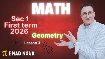 The relation between the areas of two similar polygons | Sec 1 First term Geo L3 | Mr. Emad Nour