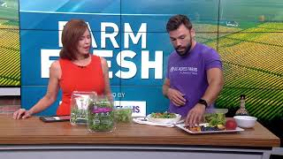 80 Acres Farm shares recipe for summer peach salad