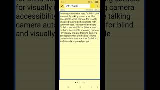 Accessible talking selfie camera for blind detail voice guidance capture image automatic  screenshot 5