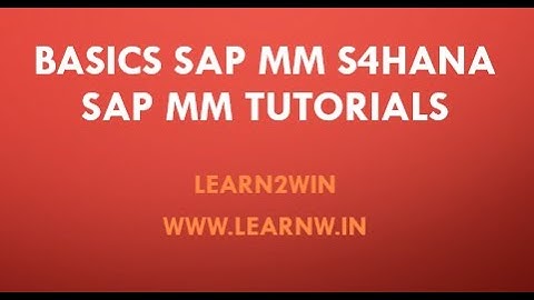SAP MM Basics for beginners | goods receipt in sap | sap mm module | sap course #swaminath #sap