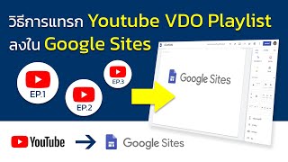 วิธีการแทรก Youtube VDO Playlist ลงในเว็บไซต์ Google Sites