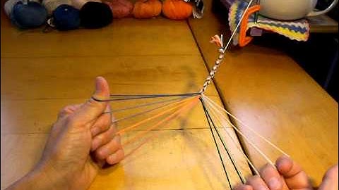 9-loop square braid pt. 2--a flat braid