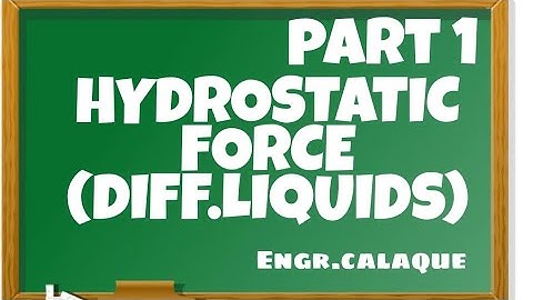 Hydrostatic Force