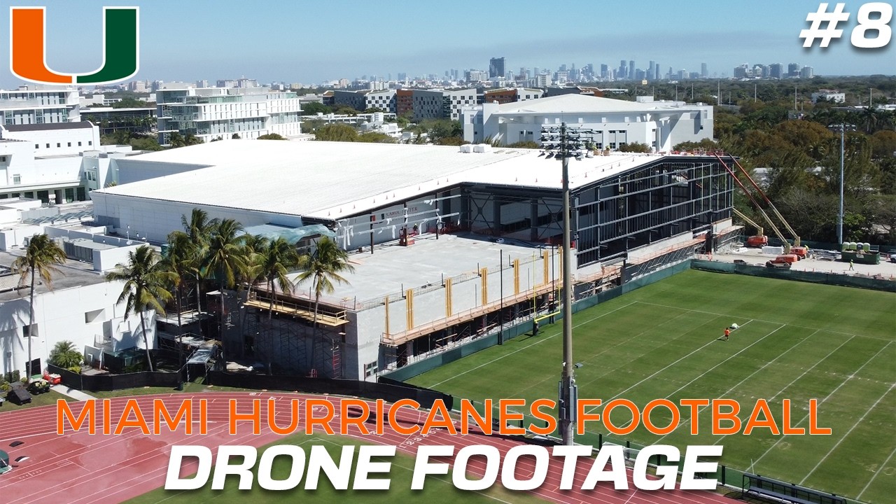 Indoor Practice Facility & Greentree Practice Fields Renovations | Update #8 | 4K Drone Footage