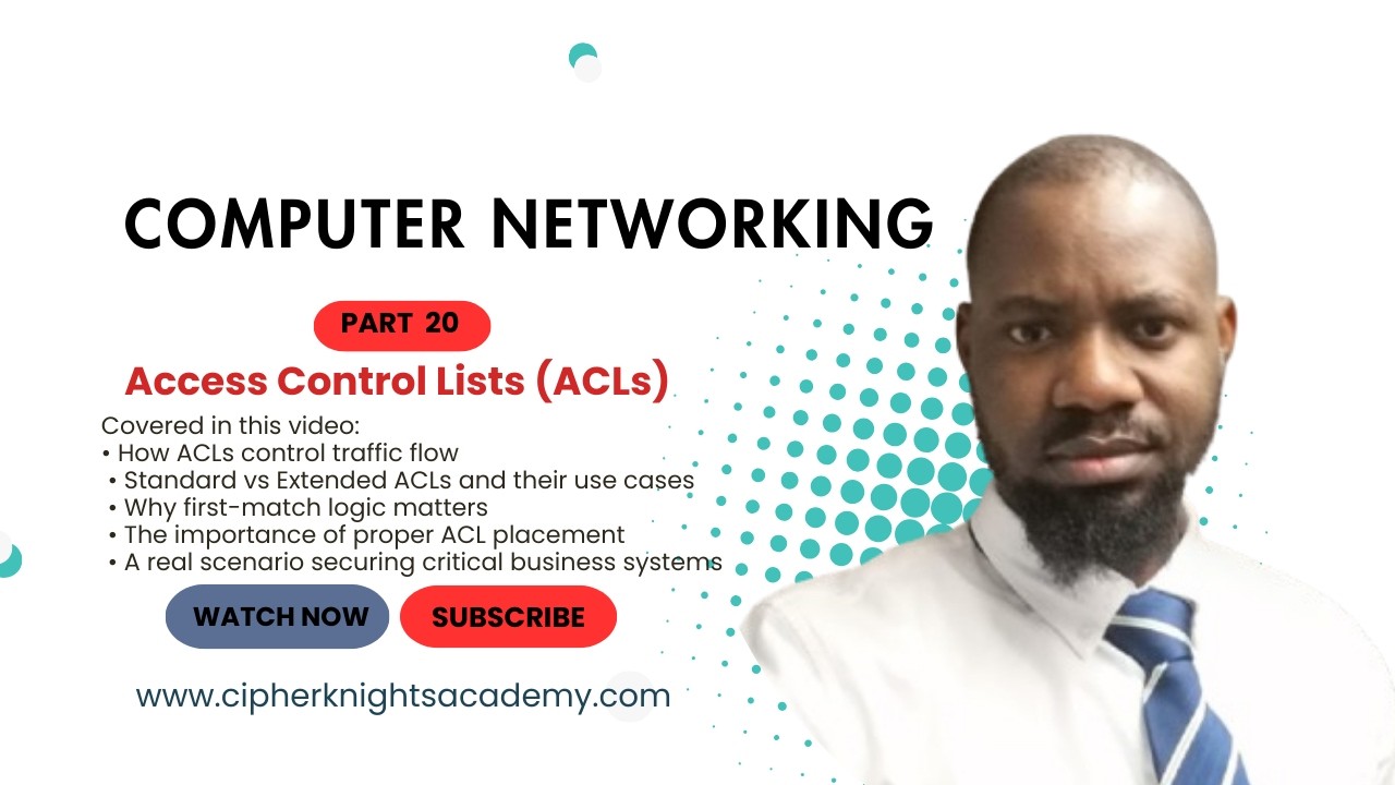 Part 20, 🚨 ACCESS CONTROL LISTS (ACLs) EXPLAINED | Standard vs Extended ACLs 🔐🔥