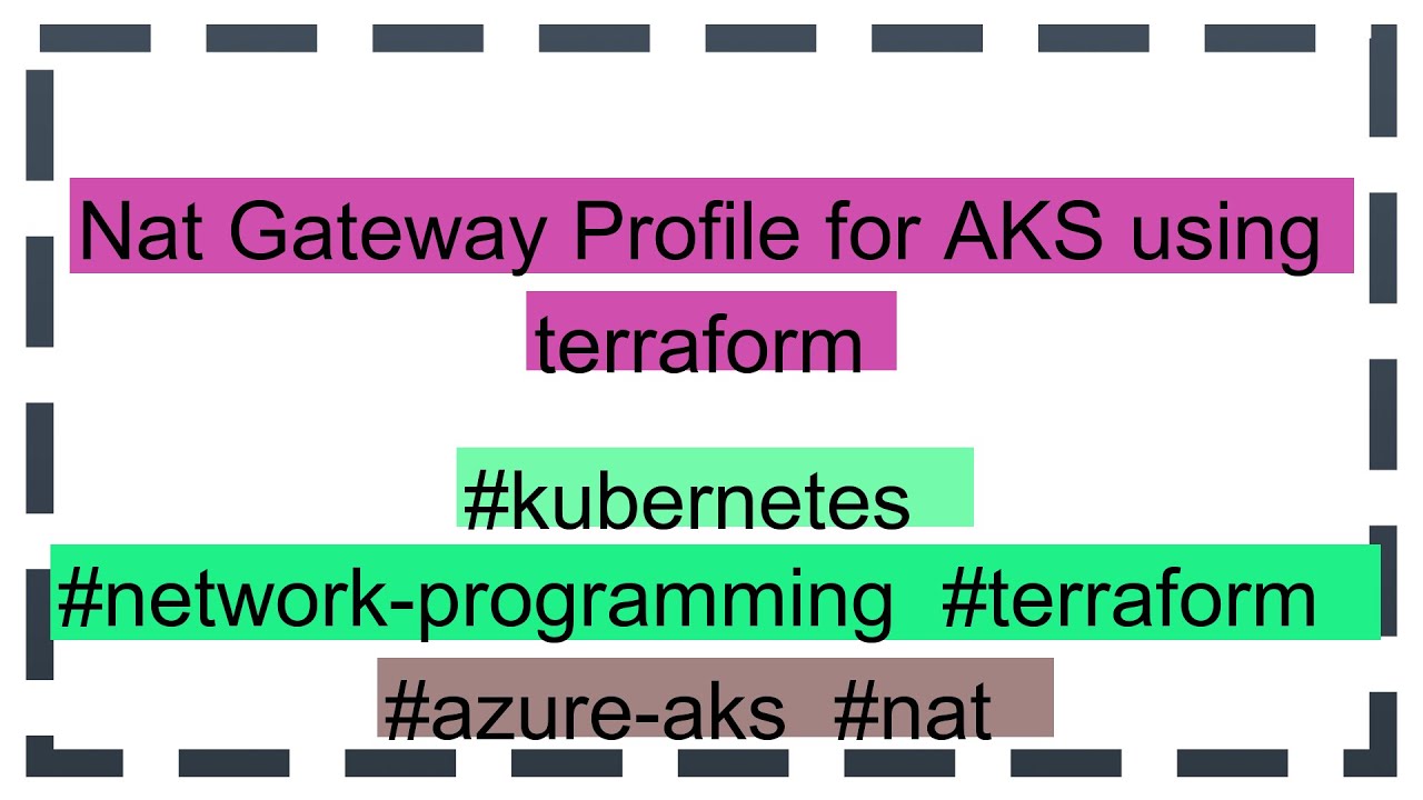 Nat Gateway Profile for AKS using terraform - YouTube