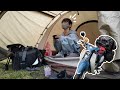 スーパーカブと雨キャンプ☔️【笠置キャンプ場】