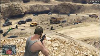 GTA 5 - Davis Quartz Quarry Rampage   Ten Star Escape
