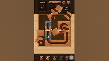 Roll the Ball slide puzzle Premium F Pack Level 44 Solution